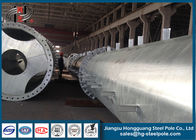 Flange Connection Type Steel. Tiang Listrik Q235 Proyek Jalur Transmisi
