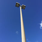 Street / Road Lighting Tubular Floodlight Poles, Outdoor Lighting Posts