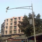 Berlapis dilapisi Galvanized CCTV Camera Posting untuk Keamanan / Traffic Surveillance
