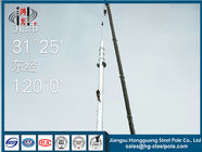 Tinggi H25m Q345 Menara Telekomunikasi Untuk Industri Penyiaran