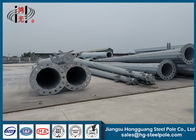 Steel Tapered Q235 Tiang Transmisi Daya Poligonal Dengan Hot Dip Galvanis 15m