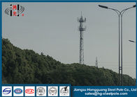 Q235 Menara Telekomunikasi Industri Tiang Antena Segi Delapan Untuk Penyiaran