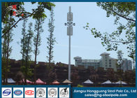 Menara Telekomunikasi Poligonal Dengan Tiang Antena Galvanis Hot Dip