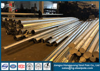 Hot Roll Steel Sheet Fabrikasi Logam Tiang Listrik Power Overlap / Koneksi Flange