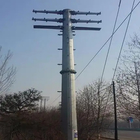 GR 65 Hot Dip Galvanized Electric Power Pole Stainless Untuk Proyek Jalur Transmisi