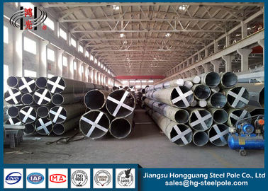 30m Q345 Steel Utility Tiang Tiang Tenaga Baja Untuk Transmisi Tenaga Listrik Dan Jalur Distribusi