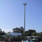 Q235 Menara Gelombang Mikro Menara Telepon Seluler Dengan Empat Platform
