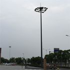 Poligon HDG 50m Flood Light Poles tiang tinggi untuk Motoway Lighting