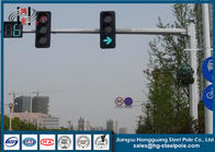 RAL Powder Coating Telescopic Traffic Lighting Post Lengan Tunggal Untuk Crossing Road