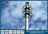 Menara Telekomunikasi Listrik, Menara Sel Monopole Hot Dip Galvanis Dengan Lampu